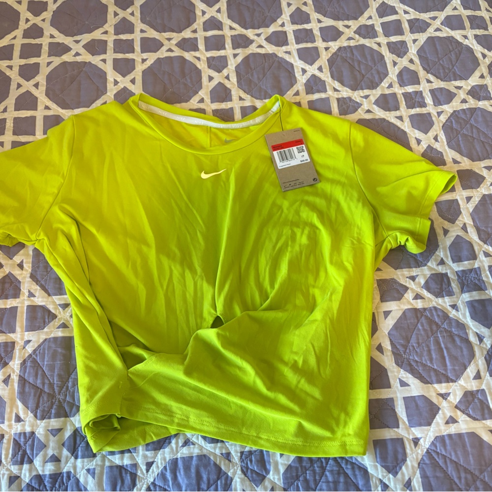Nike Yellow Green Short Sleeve Tee